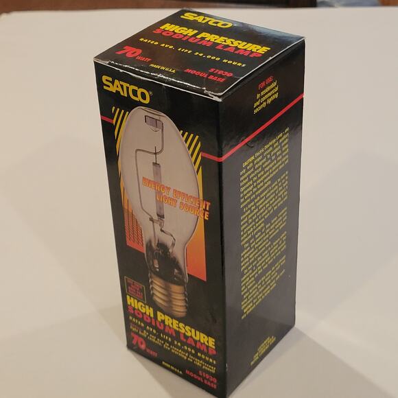 Satco S1930 70W High Pressure Sodium Lamps Mogul Base HID Bulbs New - Picture 3 of 9